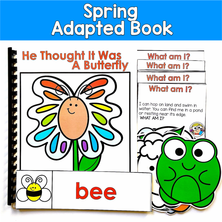 Spring Adapted Book | Inferencing Vocabulary | SLP SPED Autism Speech PreK