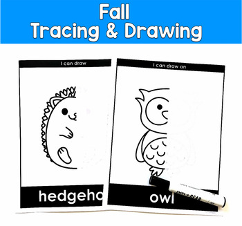 Fall Fine Motor Tracing & Drawing | Morning Tubs Centers | PreK OT SPED Autism