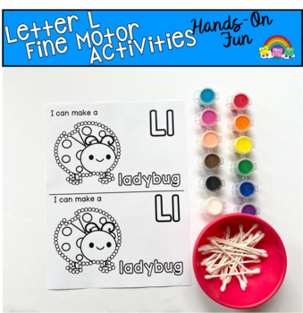 Letter L Q-Tip Painting | Fine Motor Alphabet Activity | Special Education