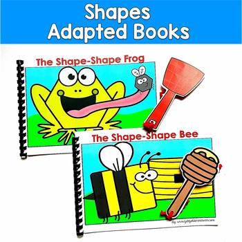 Shapes Adapted Books | Identify 2D Shapes Matching | SLP SPED Autism PreK