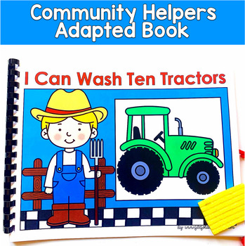 Community Helpers Adapted Book | Farmer Counting Fine Motor | Math OT SPED PreK