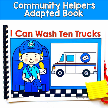 Community Helpers Adapted Book | Mail Carrier Counting | Math OT SPED Autism