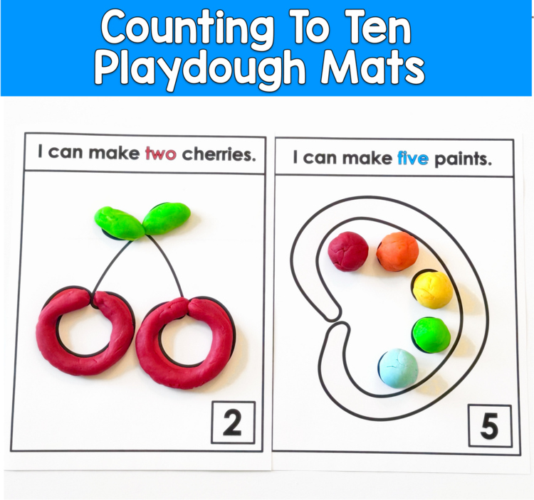 Counting Play Dough Mats 1-10 | Numbers Fine Motor Math | PreK SPED Autism OT