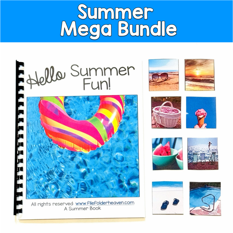 Summer MEGA Bundle | Adapted Books Fine Motor Math SEL | SLP SPED Autism PreK