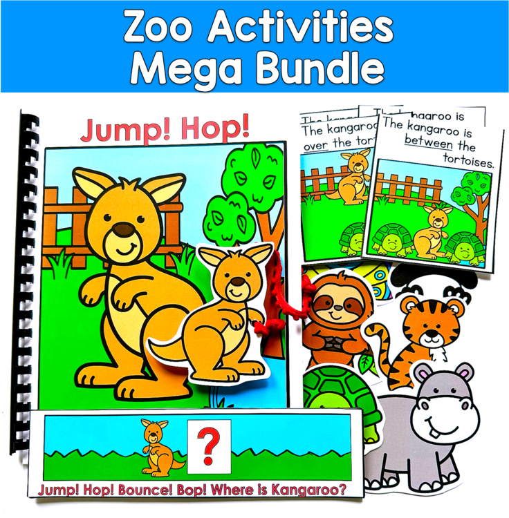Zoo MEGA Bundle | Adapted Books Penguin Fine Motor Math | SLP SPED Autism PreK