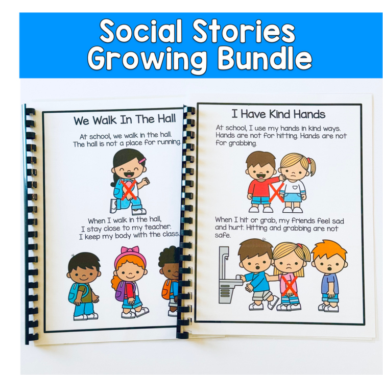 Social Stories Growing Bundle | Social Emotional Learning & Behavior Support