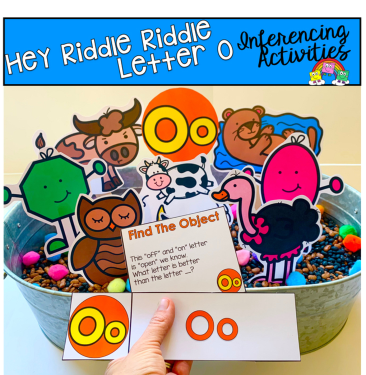 Letter O Activities: "Hey Riddle Riddle" Sensory Bin Riddles