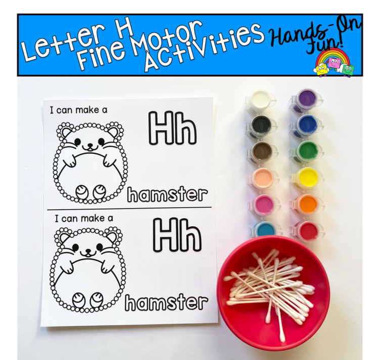Letter H Q-Tip Painting | Fine Motor Alphabet Activity | Special Education