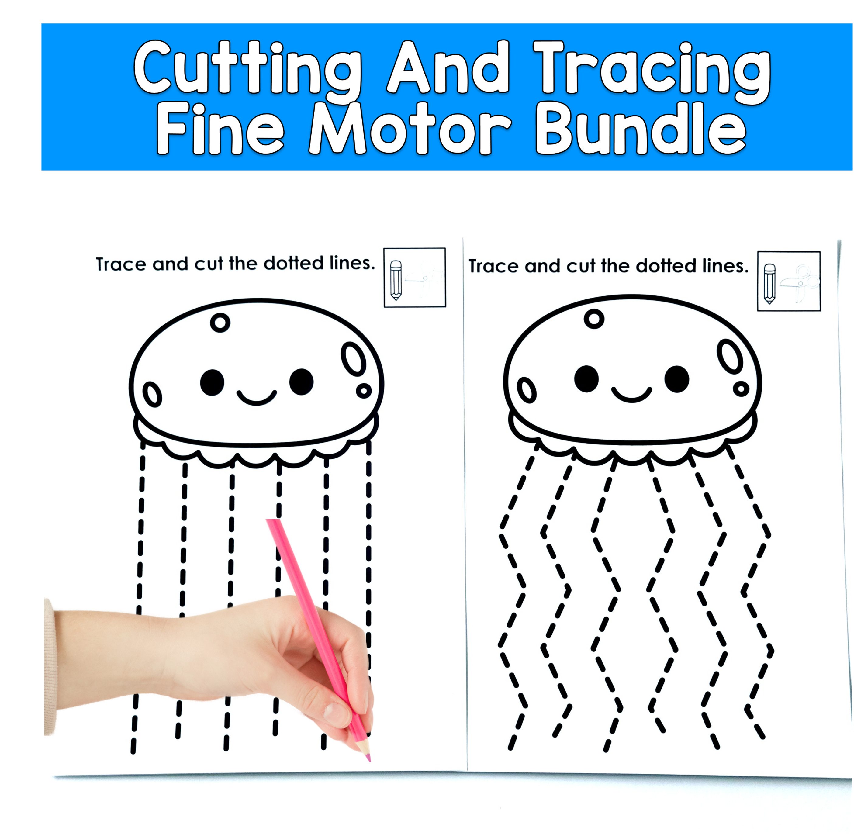 Tracing and Cutting Practice Bundle