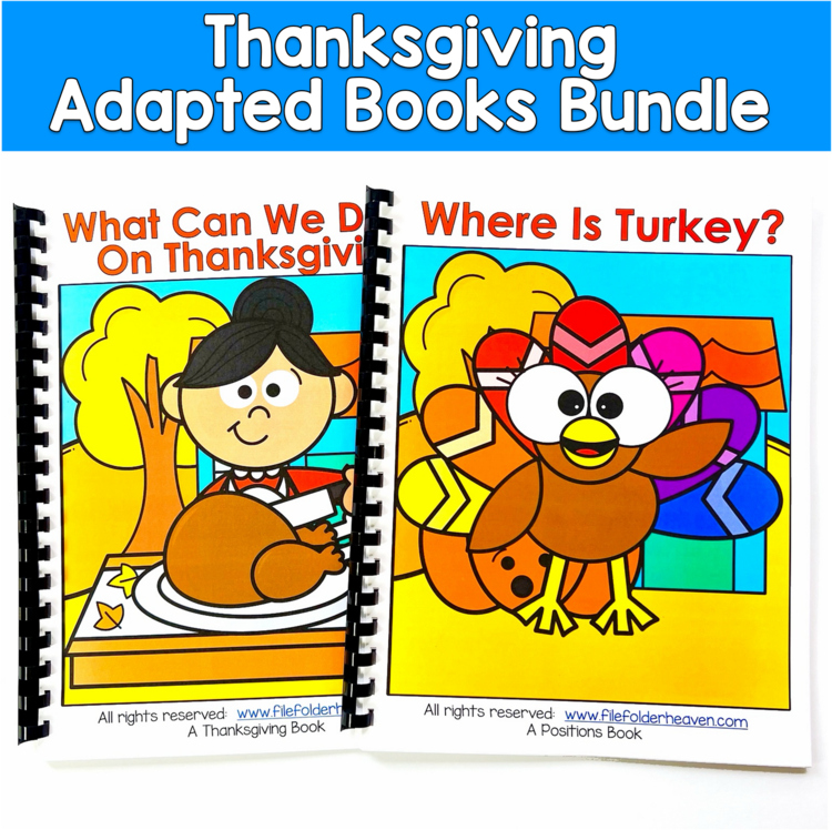 Thanksgiving Adapted Books Mini-Bundle (Parts of Speech)