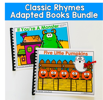 Adapted Song Books For Circle Time In Special Education Bundle