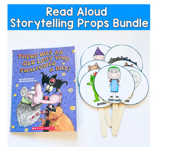 There Was an Old Lady Storytelling Props MEGA Bundle | Retelling Activities
