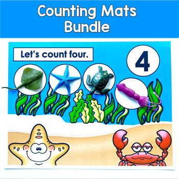 Counting Mats Bundle 1–10 | Math Centers for Preschool Pre-K Kindergarten