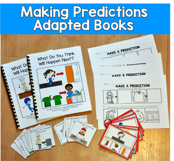 Making Predictions Adapted Books & Task Cards | Inferencing | SLP SPED Autism