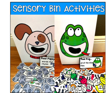 Sensory Bin Activities Bundle | Preschool Fine Motor, Math & Literacy Centers