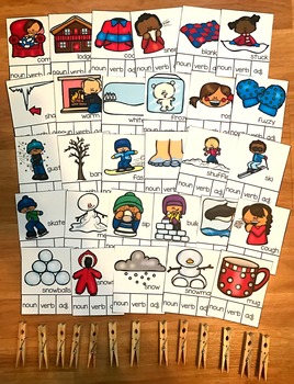 Parts of Speech Task Cards Growing Bundle