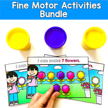 Fine Motor Tasks Growing Bundle: Low-Prep Centers for Pre-K, ECSE & SPED