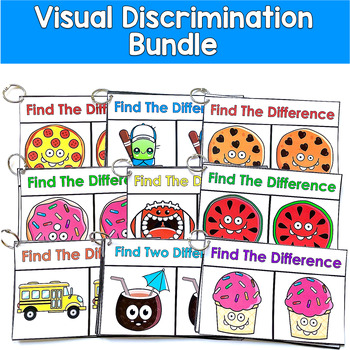 Visual Discrimination Find the Difference Bundle | 200 Cards | OT SLP SPED