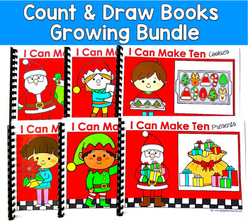 Count and Draw Books Growing Bundle | Making 10 Counting | SLP SPED Autism