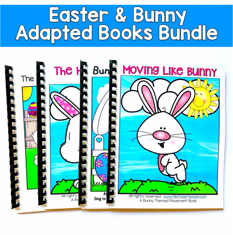 Easter & Bunny Adapted Books BUNDLE | Spring Wh Questions | SLP SPED Autism