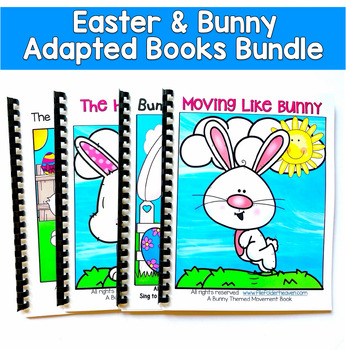Easter & Bunny Adapted Books BUNDLE | Spring Wh Questions | SLP SPED Autism