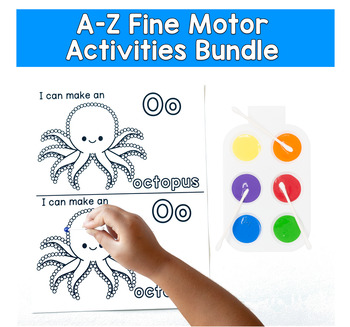 Beginning Sounds Fine Motor Q-Tip Painting Bundle