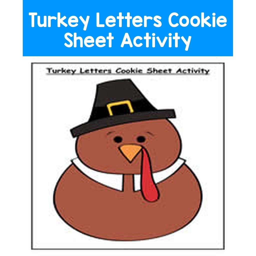 Turkey Letters Cookie Sheet Activity