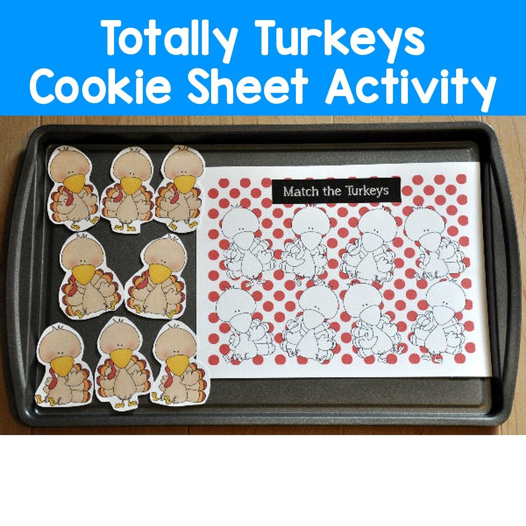 Totally Turkeys Cookie Sheet Activity