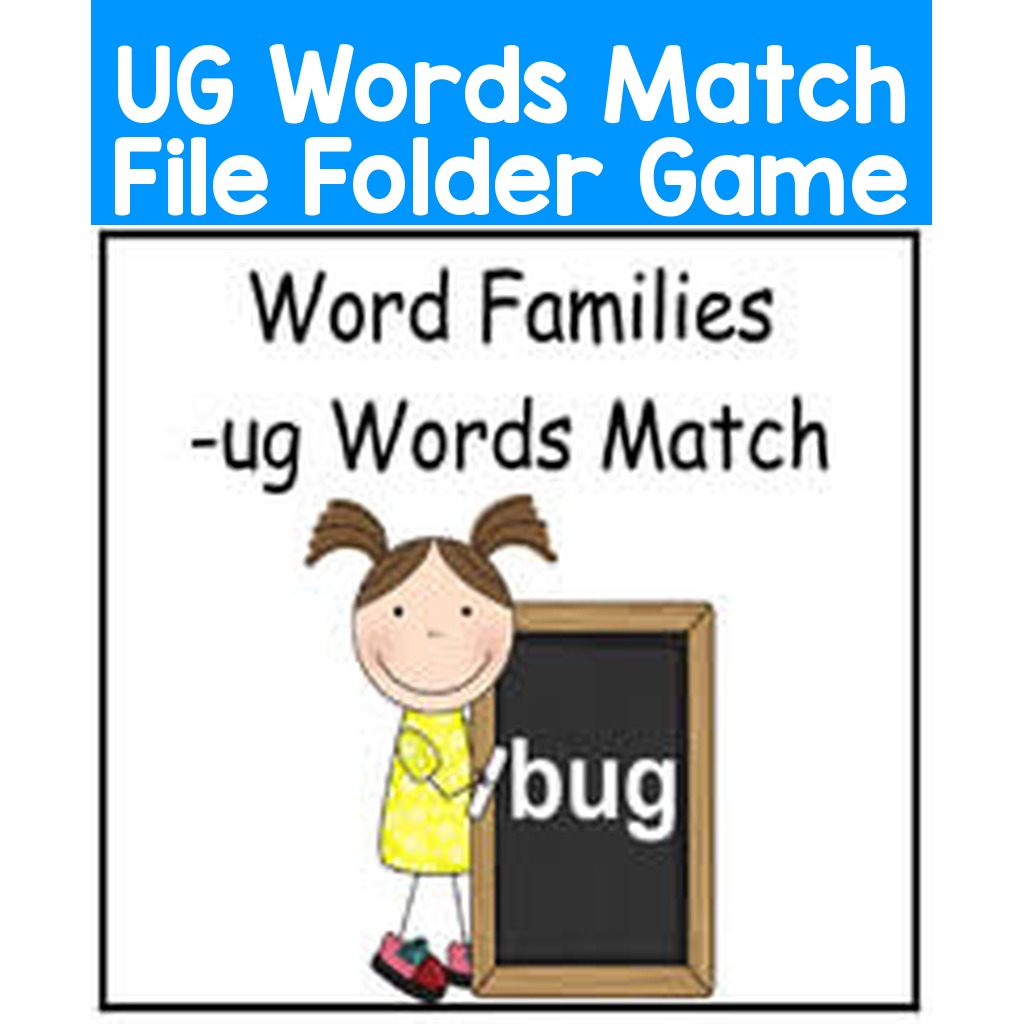 UG Words Match File Folder Game