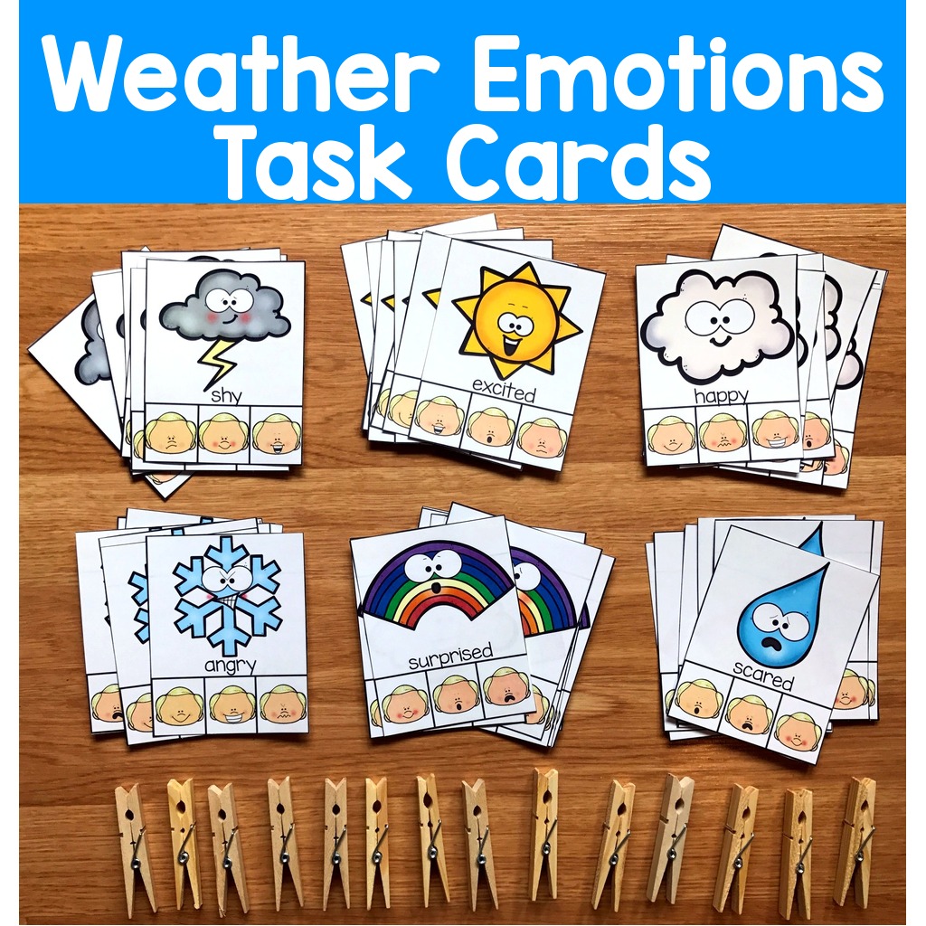 Weather Emotions Task Cards