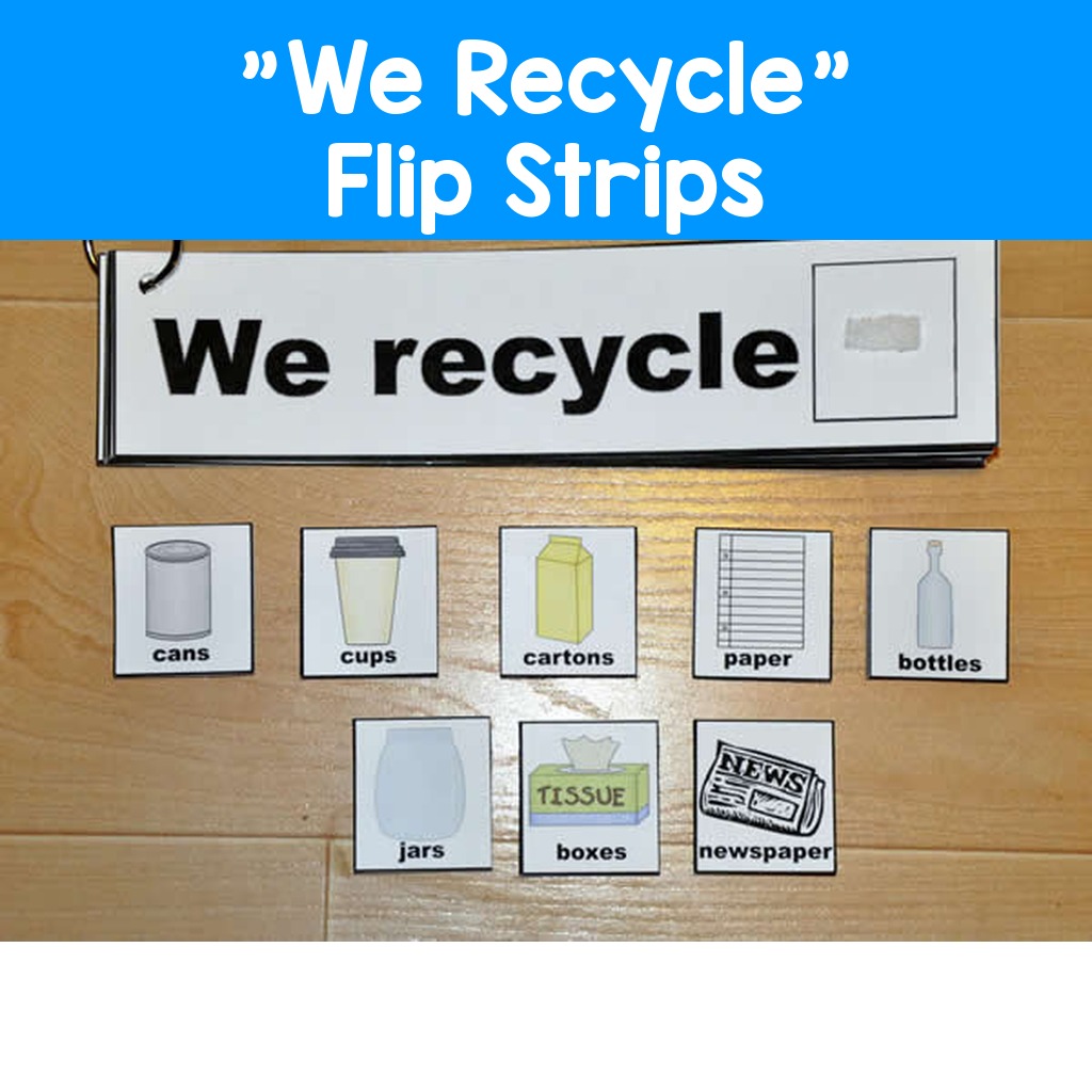 "We Recycle" Flip Strips