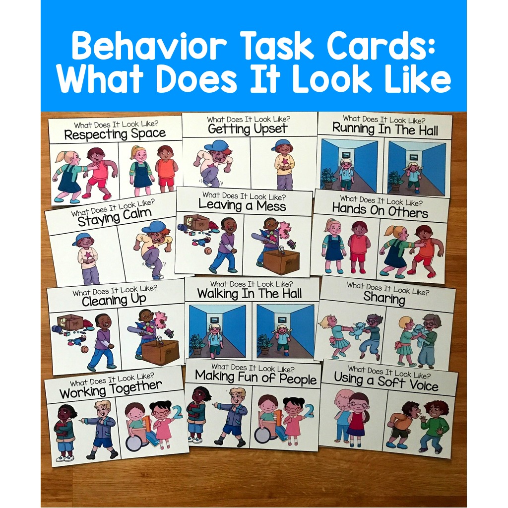 Behavior Task Cards:  What Does It Look Like