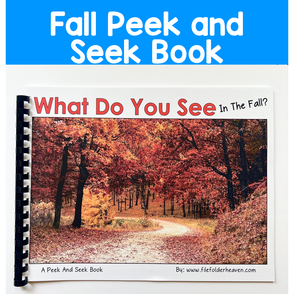 Fall Peek And Seek Book (With Real Photos)