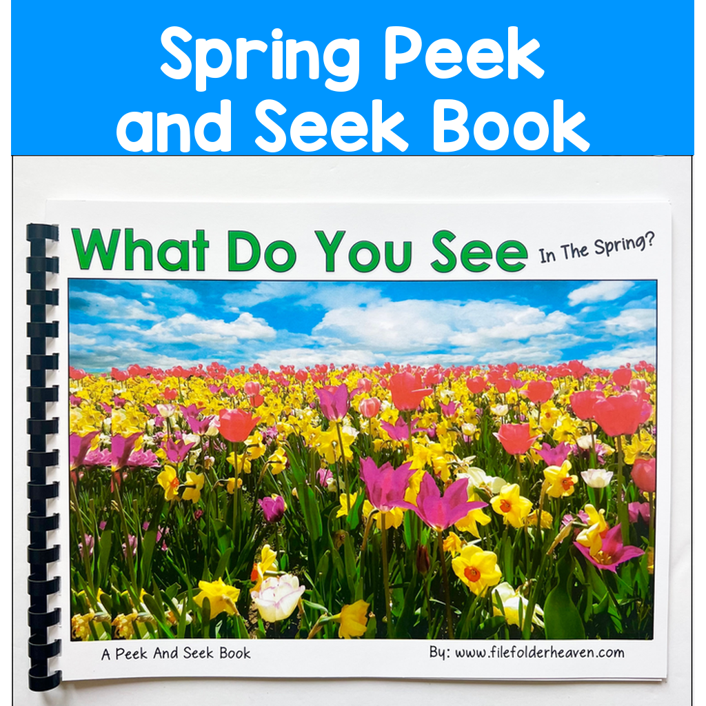 Spring Peek And Seek Book (With Real Photos)