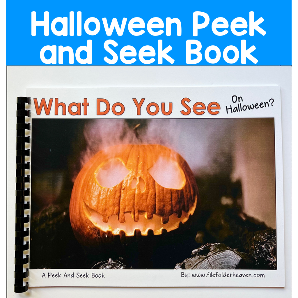 Halloween Peek and Seek Book (With Real Photos)
