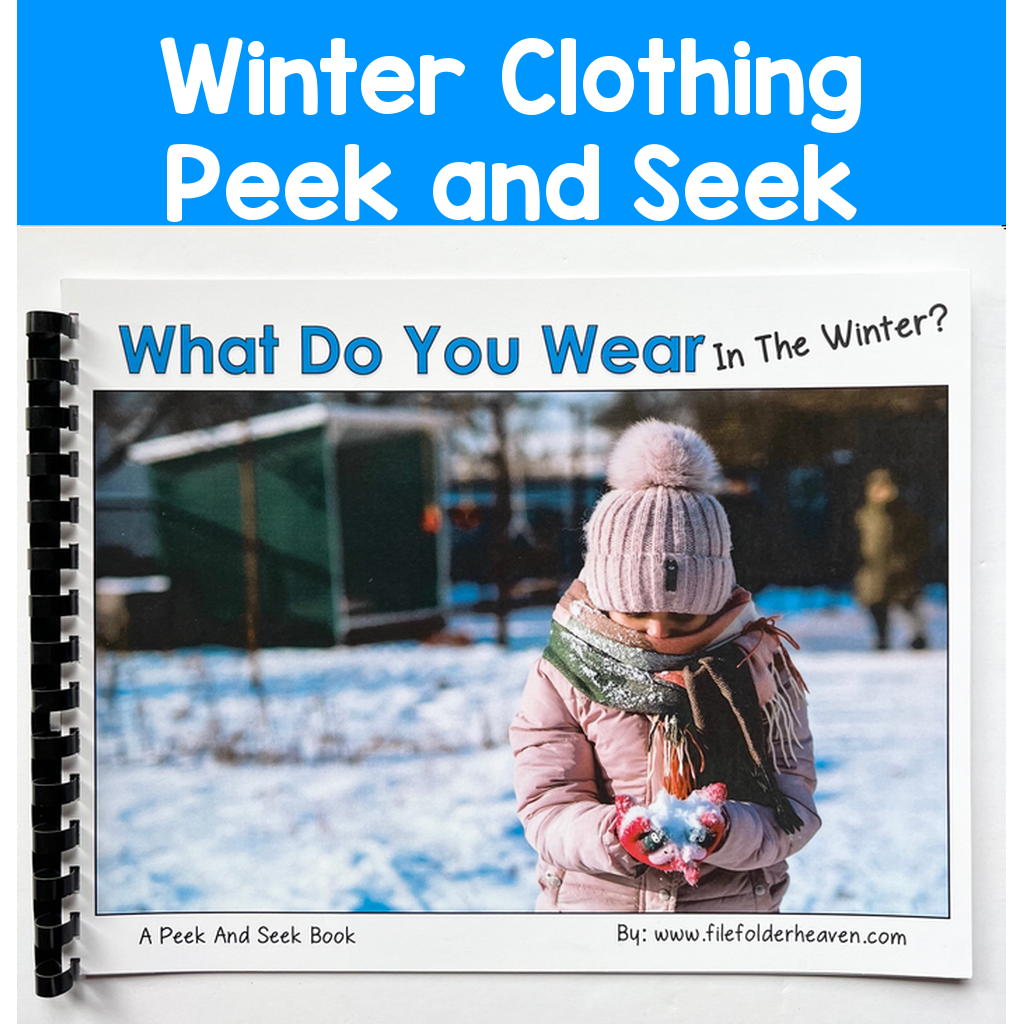 Winter Clothing Peek and Seek Book