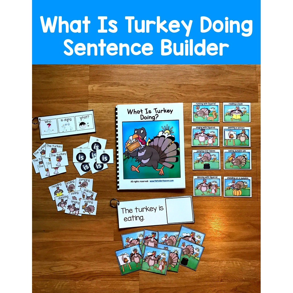 What is Turkey Doing?: Sentence Builder Book