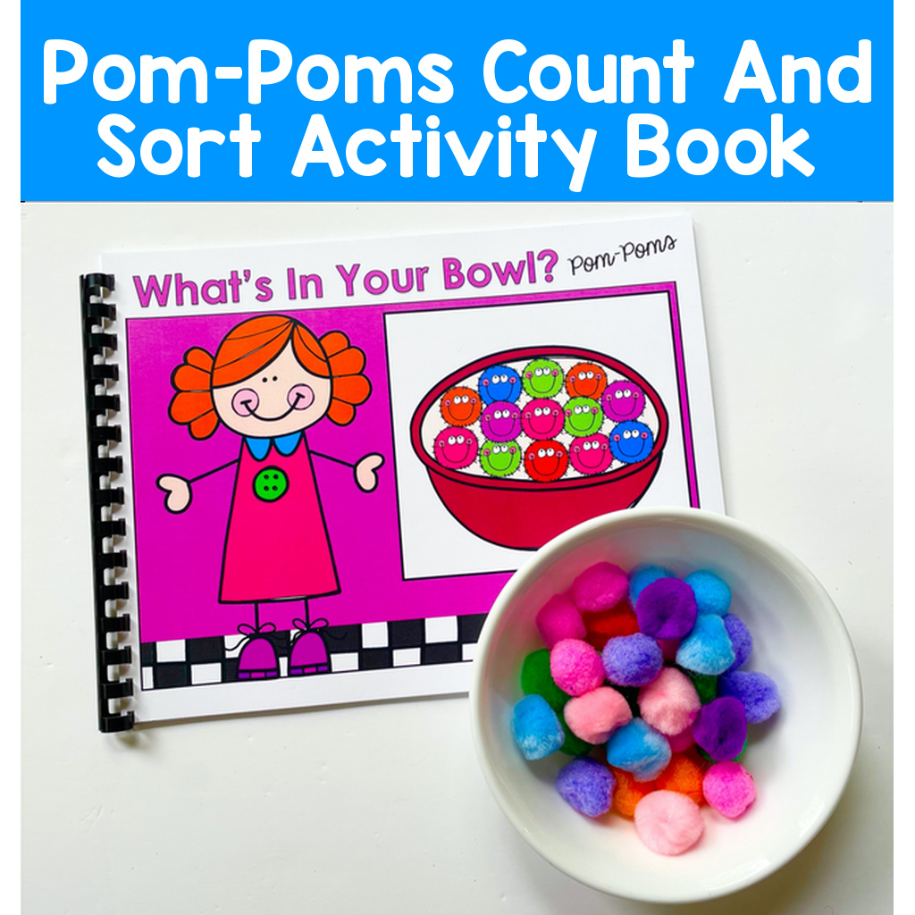 Pom-Poms Count And Sort Activity Book