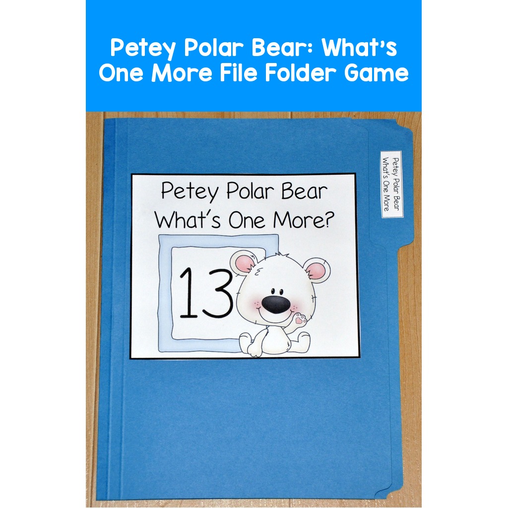 Petey Polar Bear:  What's One More File Folder Game