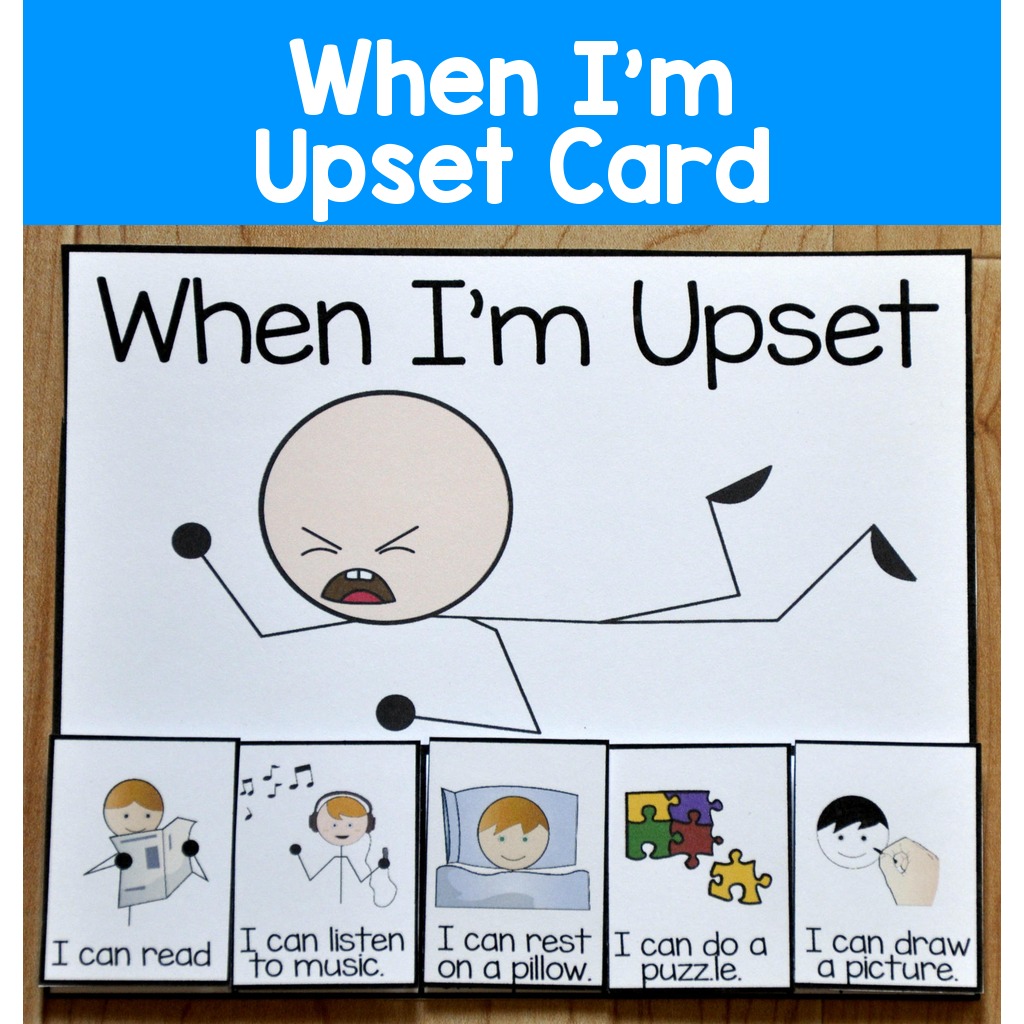 When I'm Upset Card
