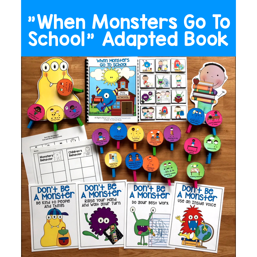 "When Monsters Go To School" Adapted Book
