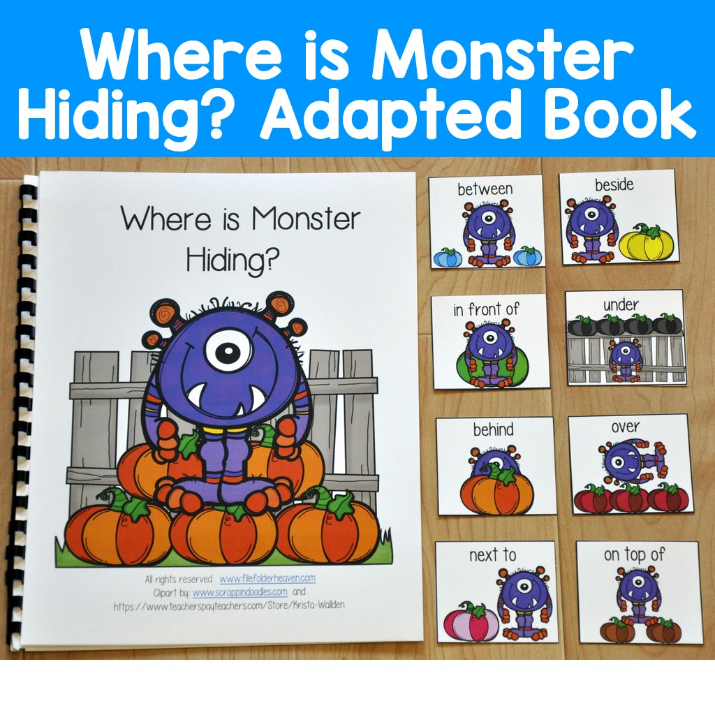 "Where is Monster Hiding?" Adapted Book