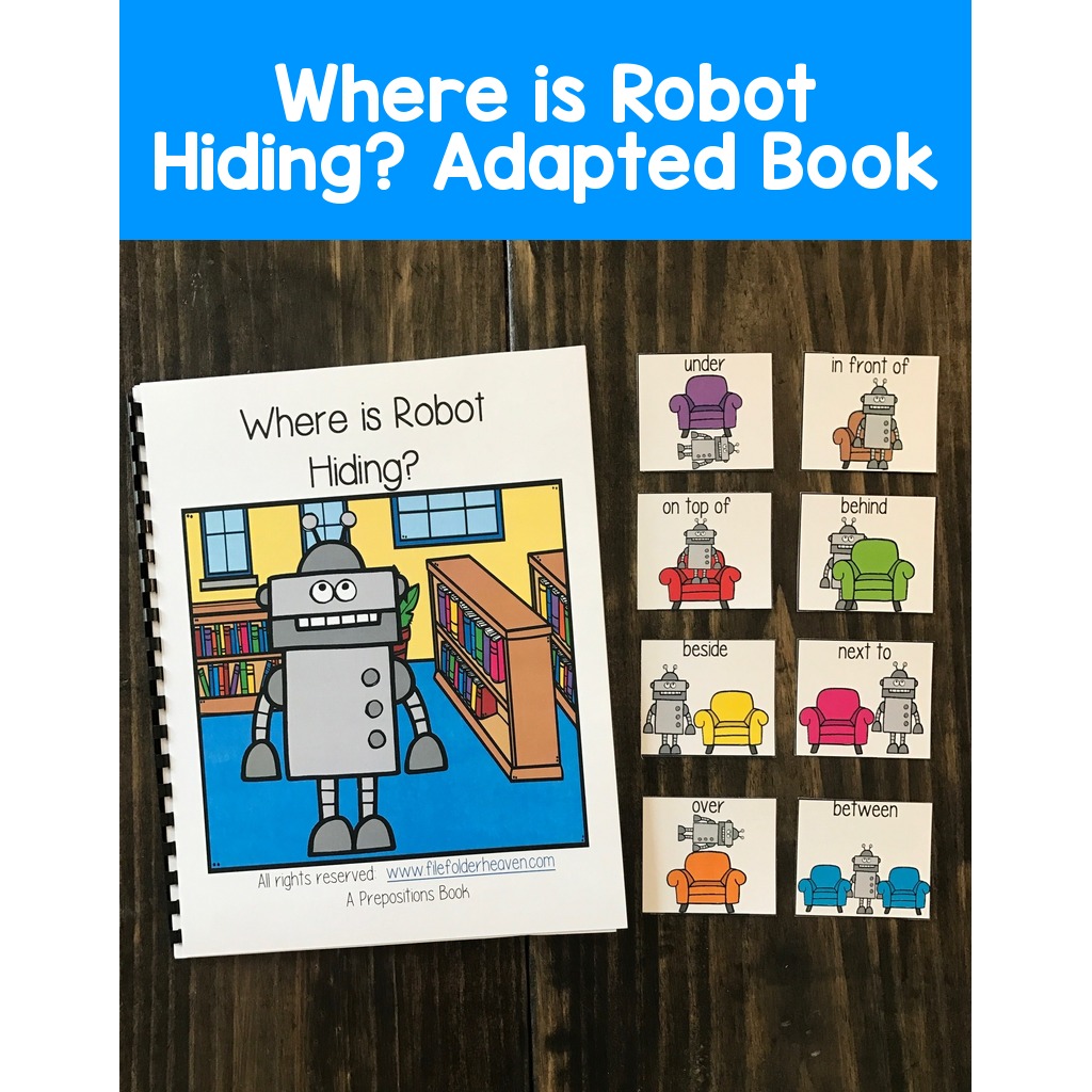 "Where is Robot Hiding?" Adapted Book