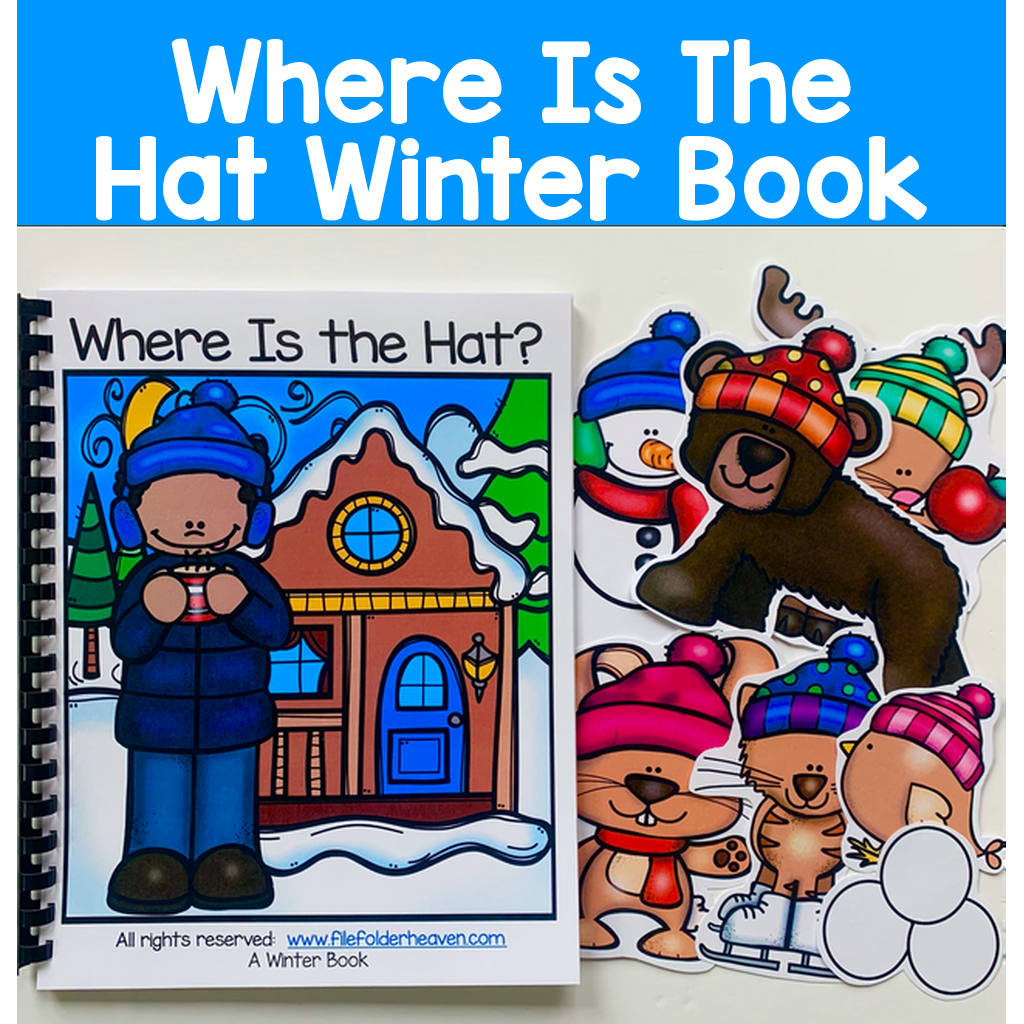 "Where is the Hat?" Winter Adapted Book