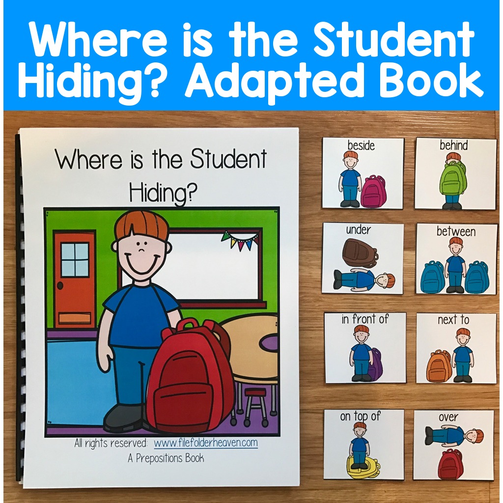 "Where is the Student Hiding?" Back to School Adapted Book