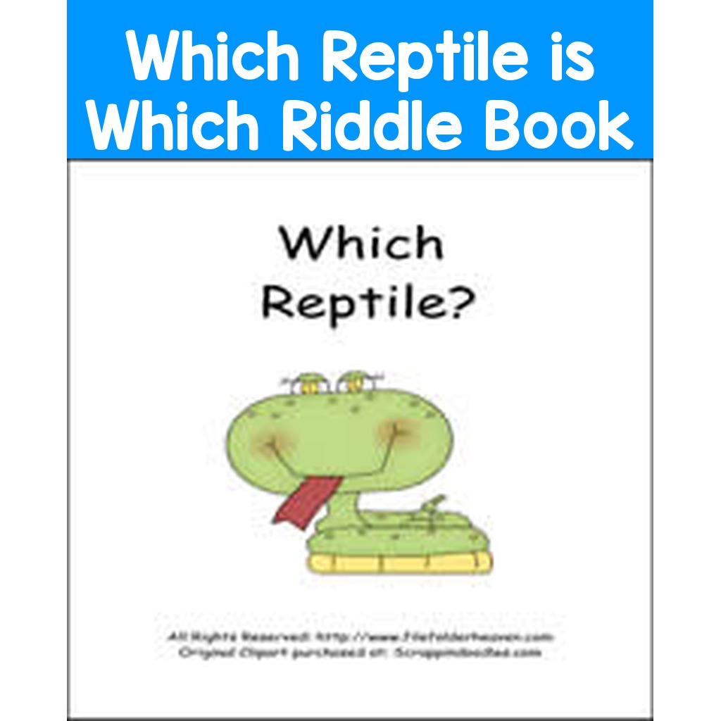 Which Reptile is Which Riddle Book