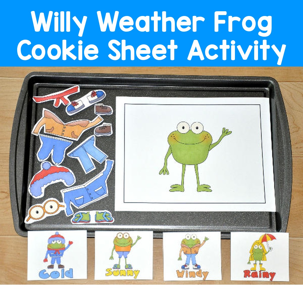 Willy Weather Frog Cookie Sheet Activity