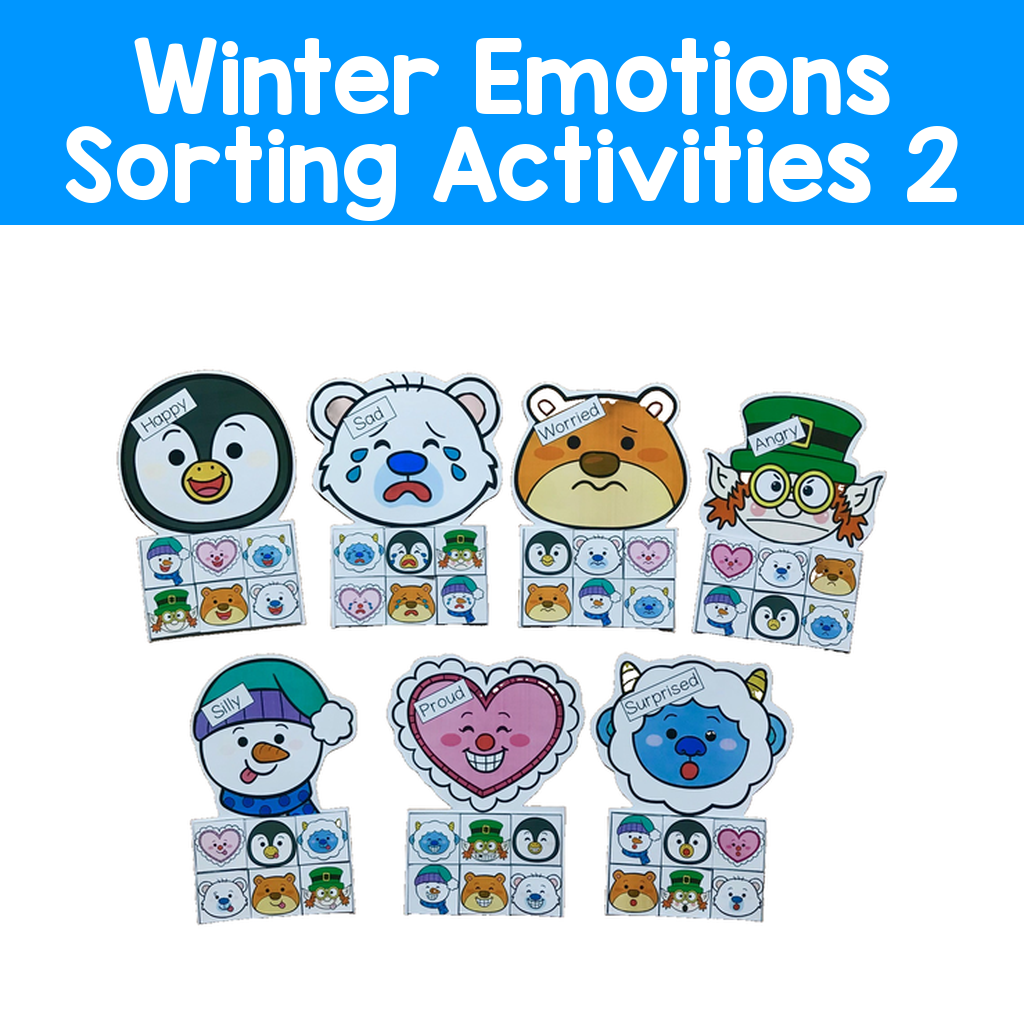 Winter Emotions Sorting Activities 2