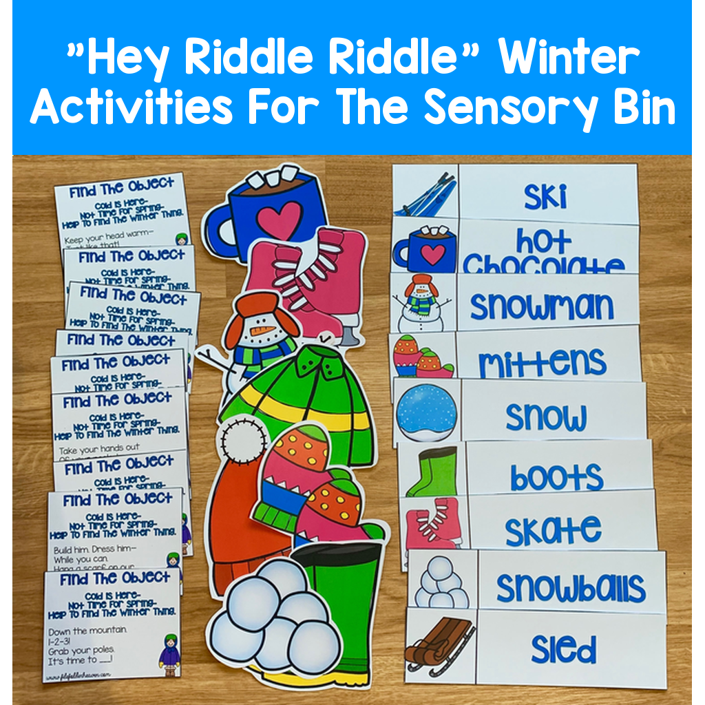 "Hey Riddle Riddle" Winter Activities For The Sensory Bin