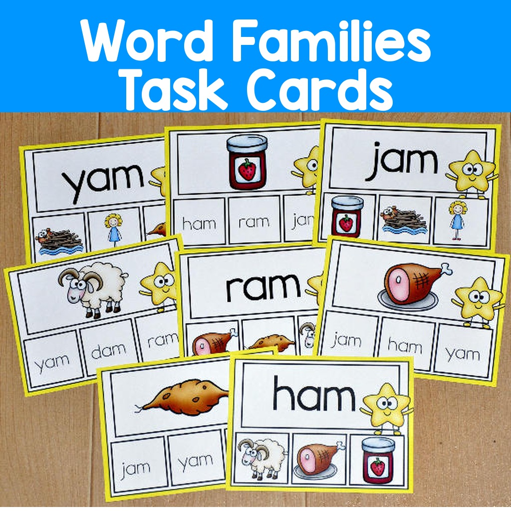 Word Families Task Cards
